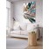 Decorative panel with photo printing "Decorative feathers", vertical, size 150x200 cm