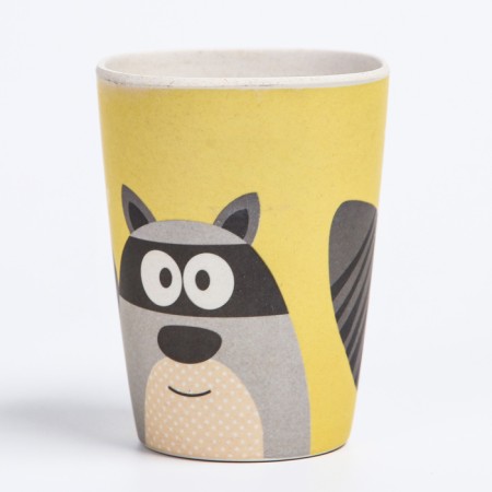 Bamboo cup of bamboo, 240 ml., Color and pattern mix-5