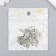 Decor Metal for creativity "Angel in prayer" (A36344) 1.6x0.8 cm