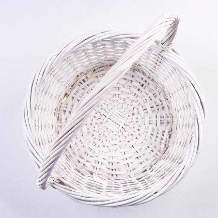 A set of baskets of 3 pcs, 40x16/45 cm, white, willow-5