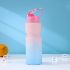 A bottle with a pipe of the gradient share, 700 ml, 25 × 7 × 8 cm, color mix