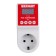 Voltage relay "fork-rosette" with display 16a