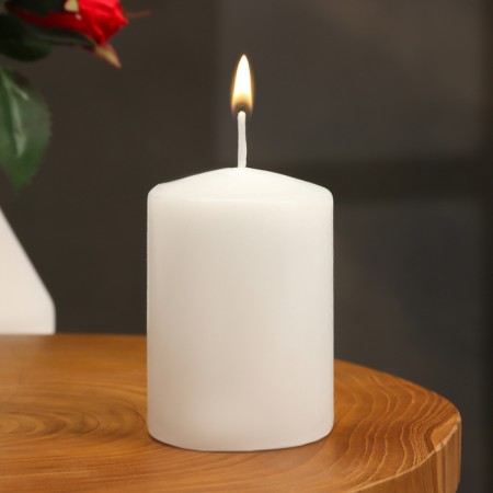 Candle - Aromatic "French vanilla" cylinder, 5.6x8 cm