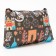 Lightning cosmetic bag, dark brown color
