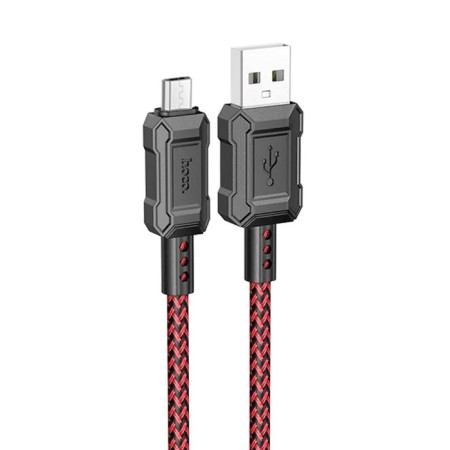 Hoco X94, Micro USB - USB, 2.4 A, 1 m, data transfer, PVC, red