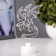 Lamp "Drass" Led RGB 6 colors from batteries LR41 7x11 cm