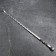 Stainless steel poker, handle - ring, width - 12 mm, 60 cm