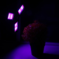 LED phytolamp, E27, 22 W, 108 LED, 265 V, folding, bicoline
