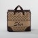 Lightning bag on a zipper, 37 liters, beige color