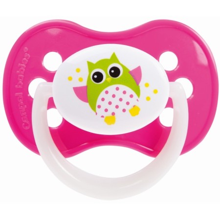 Silicone Syilicone dummy OWL, from 0 to 6 months, color mix-5