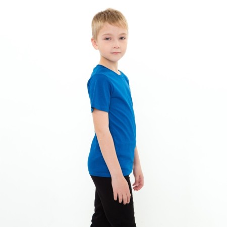 T -shirt children's, blue color, height 140 cm-2