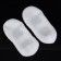 Socks for pedicure, silicone, with a strap, 16 × 9 cm, size m, color white