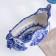 Gzhel fruit "Rook", white-blue, ceramics, 16 × 32 cm,