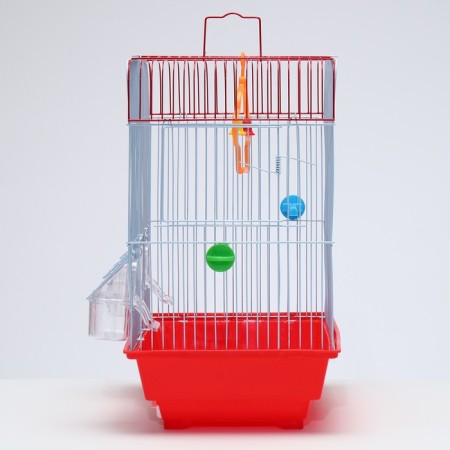 Poultry cell is equipped BD-1/2Q, 30 x 23 x 39 cm, red-2