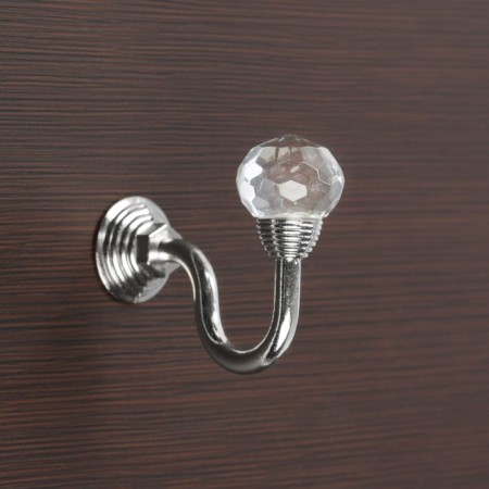 Hook for curtains ks007, one -rod, color chromium-1
