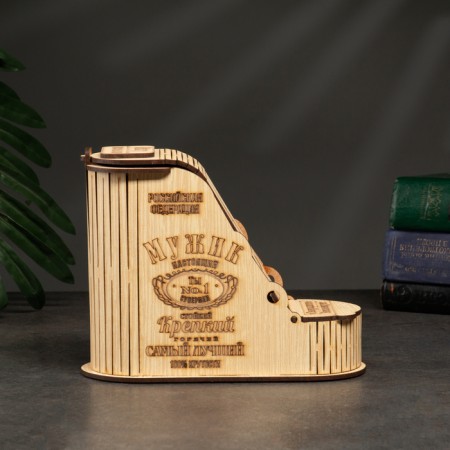Casket-berts "brother", tag-gun with wishes, 16 x 13.5 x 8 cm-2