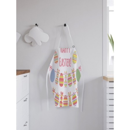 Apron kitchen with a photo print "Easter garland", adjustable, size OS-1