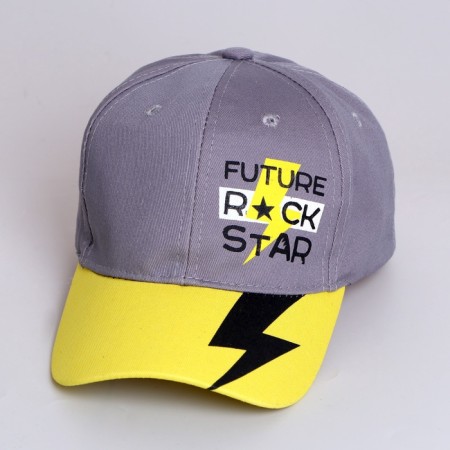 Baby cap for the boy Future Rock Star, gray color, rr 54-5