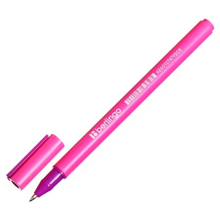 Gel pen 0.5 mm Berlingo Color Stick, black rod, MIX case-5