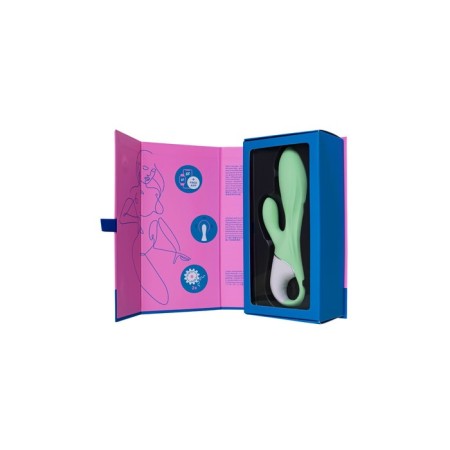 Unrealistic vibrator Satiffyer Air Pump Bunny 5, silicone, green, 15 cm-13