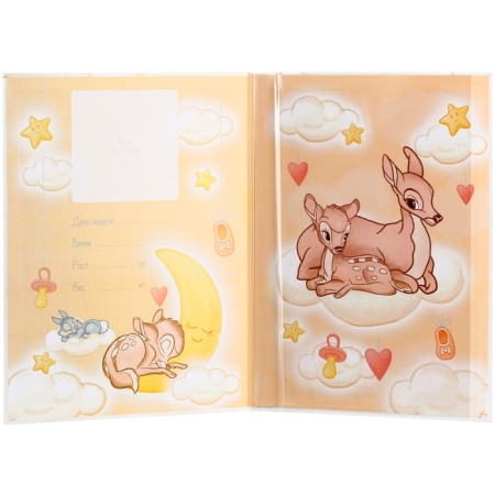 Folder for birth certificate, 1 file 21x30 cm, Bambi-2