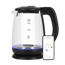 Electric kettle Red Skykettle RK-G212S, glass, 1.7 l, 2200 watts, black