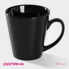 Mug ceramic shares Coffee Break, 370 ml, black color