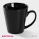 Mug ceramic shares Coffee Break, 370 ml, black color