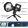 Flight battery flashlight, 40 watts, 8000 mAh, 1200 lm, P50, USB, 4 modes, 27 x 12 cm