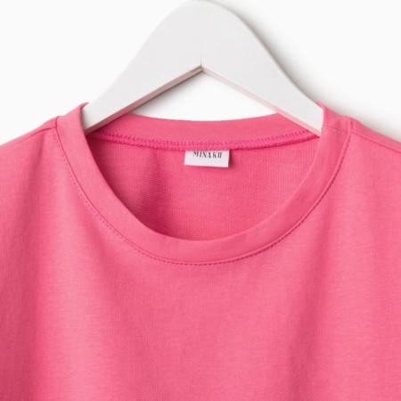 Kit for girls (T -shirt, shorts) minku pink color, height 140-3
