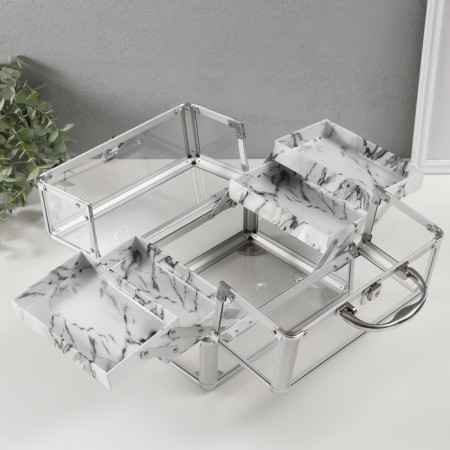 Casket Plastic Metal Carcass "Transparent" 18x25x18 cm-2