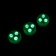 Waterproof lamp minimal mini, 3 x 1.9 cm, 3 pcs, from CR2032 (in set), remote control, rgb, IP68