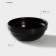 Porcelain plate Carbone, 600 ml, d = 15.5 cm, h = 6 cm, black color