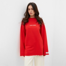 Women's sweatshirt MIST COZY STYLE, red, size 48