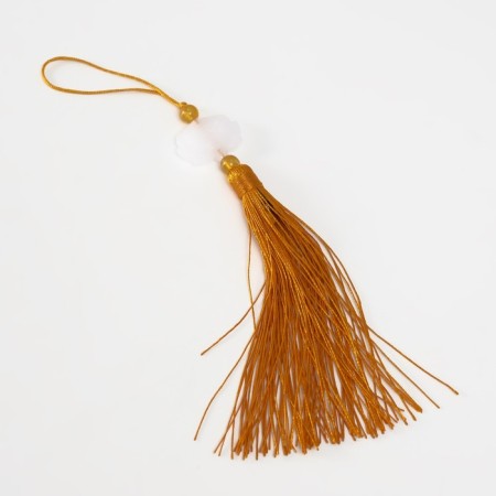 Textile suspension, plastic "Brush. Lotus" Gold 1,2x2.7x14.5 cm-3