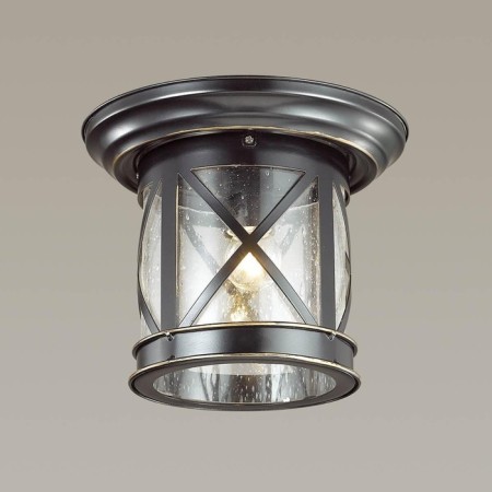 Street ceiling lamp SATION, 1x60W, E27, IP44, black color