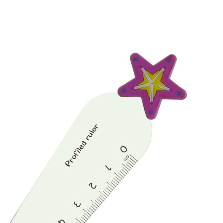 Line 12 cm "star", plastic, mix-6