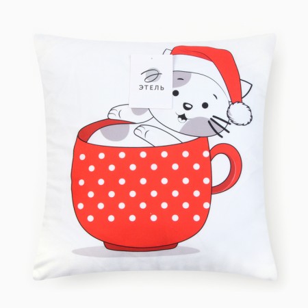 Case on the pillow Ethel New Year's cup 40x40cm, 100% p/e-5