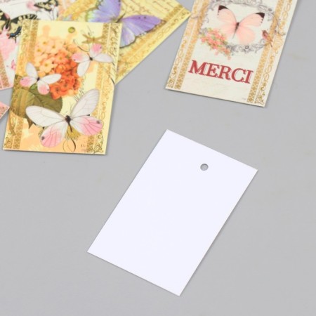 Cardboard "Butterflies" set 10 pcs (5 types) 4x6 cm-3