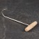 Winging hook for meat, 30cm, with a wooden handle
