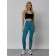 Femic fitness legins, size 46, turquoise color