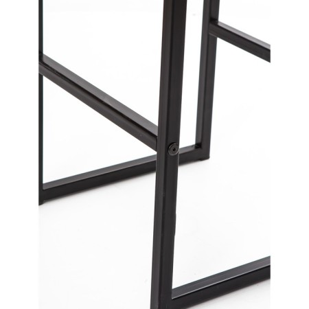 FRAME bar stool, 356 × 336 × 811 mm, velor, gray / black metal color-5
