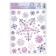 Interior sticker with a luminous layer of “snowflakes”, 21 x 29.7 cm, New Year