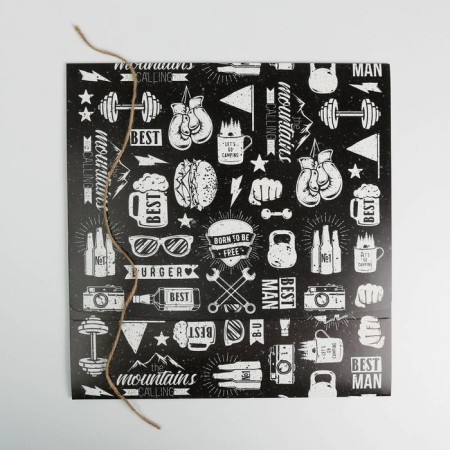 Gift folding box, packaging, “male”, 31 x 24.5 x 8 cm-5