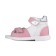 Baby sandals, size 25, white-silver color