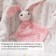 A blanket with a toy Kroshka I "Bunny" 75*90cm, col. pink