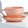 Tea couple "Elegant" 0.25l / 11x6.5cm + saucer 15cm, flamingos