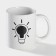 Homeleon mug ceramic shade "Light bulb", 350 ml, white color