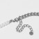 Assorted chain of pearls with a chain, white color in silver, 30 cm