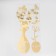 Interior mirror sticker "Vases with flowers" mix 31.5x62 cm